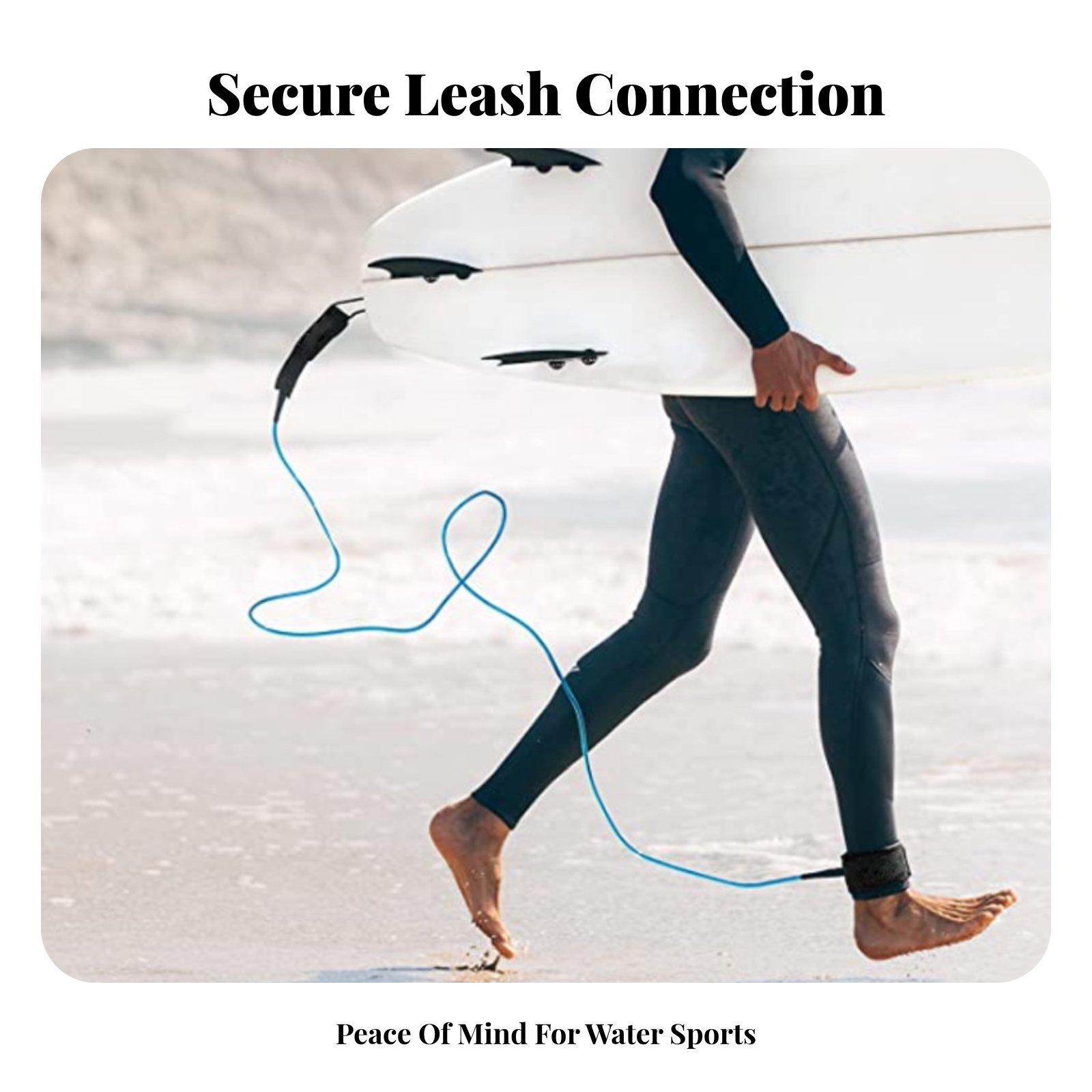 Surfboard Leash Ankle - Бесузловой страховочный шнур для доски с