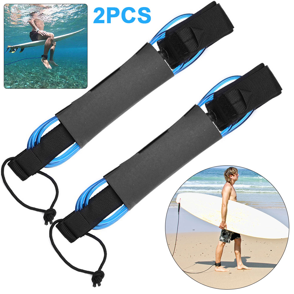 Surfboard Leash Ankle - 2 шт. 6-футовые эластичные ремни-лишы для