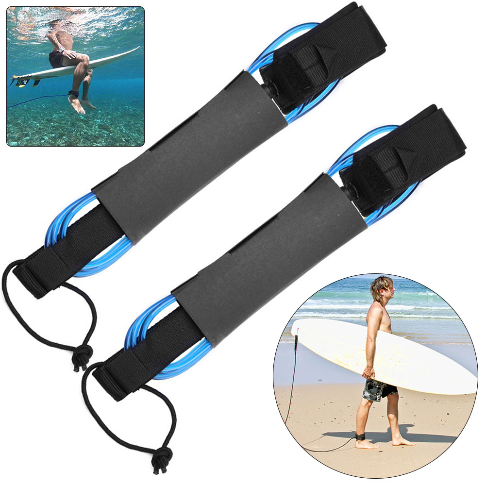 2 шт. 6-футовые эластичные рем – обзор и цена Surfboard Leash Ankle